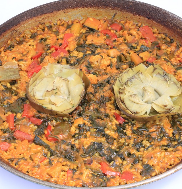 Paella de verduras