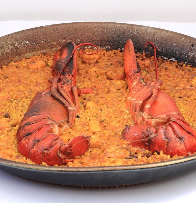 Paella de Bogavante y Rape (por encargo)